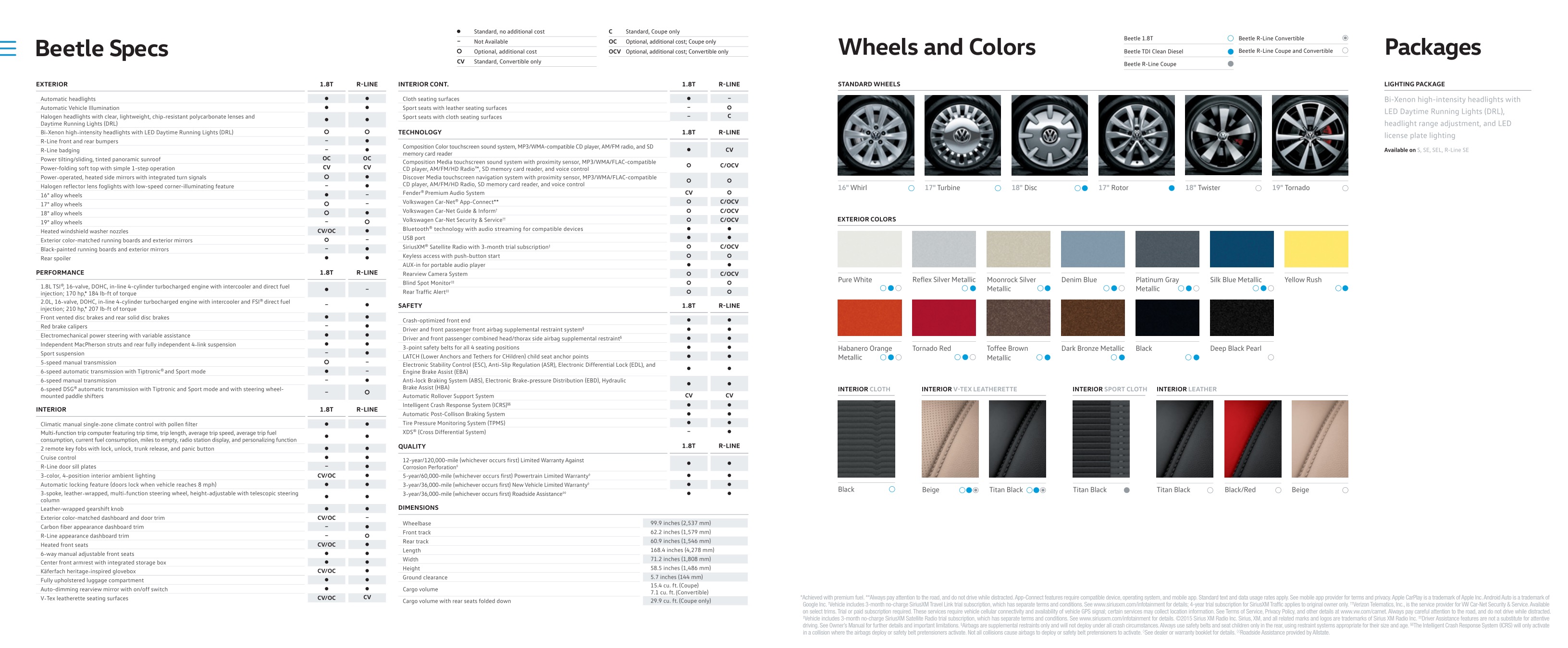 2016 VW Beetle Brochure Page 7